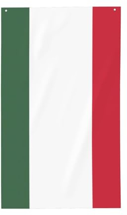 Bandiera dell'Ungheria. Bandiera decorativa per esterni 0,9 x 1,5 m, striscione verticale in poliestere. Adatto per l'uso come decorazione esterna