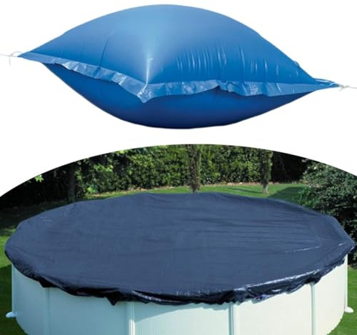 Vilgftyiet Schwimmbad-Zubehör, aufblasbares Kissen, kältebeständig, Kissen für oberirdische Poolzubehör, Luftschwimmer für den Winter