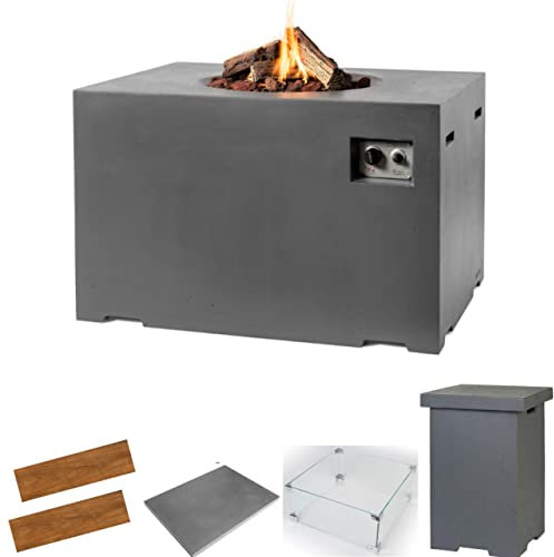 Happy Cocooning Mania Feuertisch Loungetisch grau Komplettset 107 x 80 x 67 cm