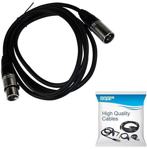 HQRP 1.8m XLR to XLR Microphone Cable (3-pin M/F) for Behringer XM8500 Dynamic Cardioid Microphone plus Coaster