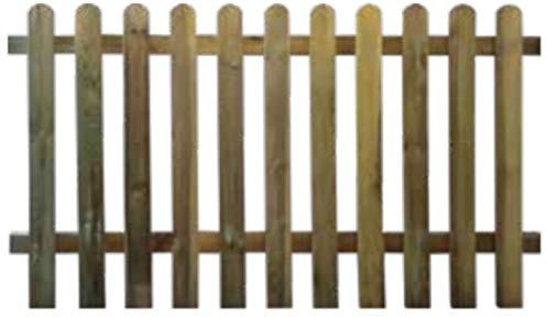 F-U Recinzione in Legno, PANELLO DI RECINZIONE, 100x180 cm, Tavoletta impregnata, Giardino