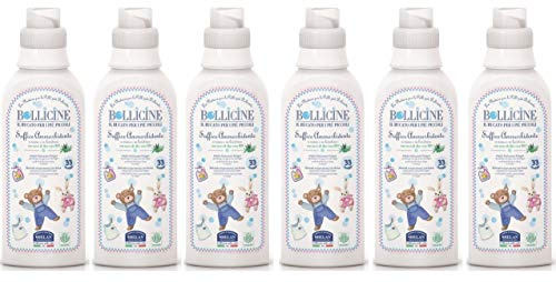 Bollicine Baby Weichspüler Eco Bio Vegan Dermatologie getestet 500 ml ... Six Bottle Pack