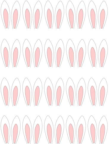 20 edible Easter Bunny Rabbit Standing childrens party decorations Cupcake Cake Toppers Wafer Rice Card