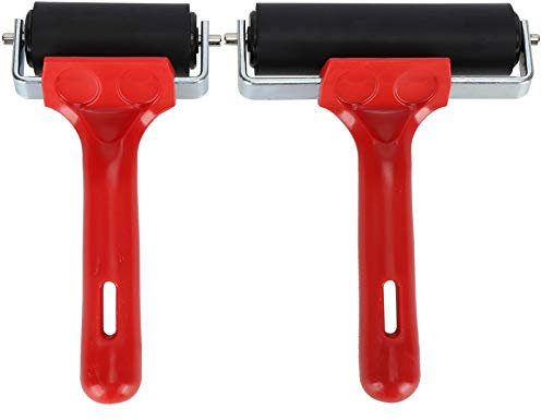 Rubber Brayer Roller, Art Ink Painting Roller for Printmaking 2Pcs Ink Paint Roller for Block Stamping Printmaking