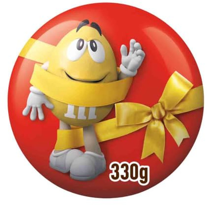 M&M'S PEANUT - Boîte Cadeau en métal contenant 1 sachet de bonbons chocolat au lait et cacahuètes - chocolat à offrir - 330g