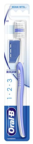 Oral-B 1-2-3 Indicator Handzahnbürste mit Travelcap