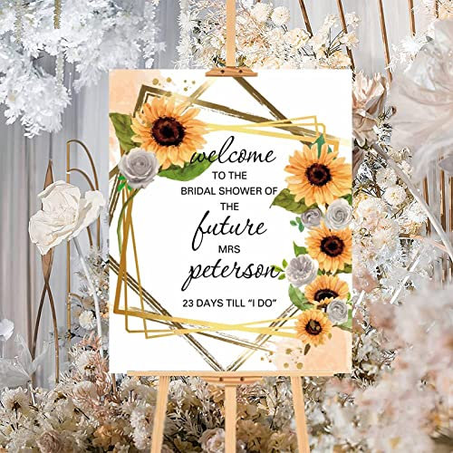 Rustikales Holzschild für Hochzeiten, Sonnenblumenkranz, Holz, Hochzeit, Willkommensschild, personalisierbar, für Hochzeit, Zeremonie, perfekt für Hochzeit, Feier, Verlobung, Party, Dekorationen,