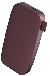 Fresh 'n Rebel Powerbank - USB-C in & out - Ricarica rapida (Fast Charge 20W) - 6 funzioni di sicurezza - Batteria esterna portatile per iPhone e Android (Deep Mauve, 12000 mAh)