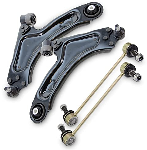 ATEC Germany 2x Querlenker Vorderachse vorne unten links & rechts, 2x Koppelstange vorne Kompatibel mit OPEL MERIVA A (X03)