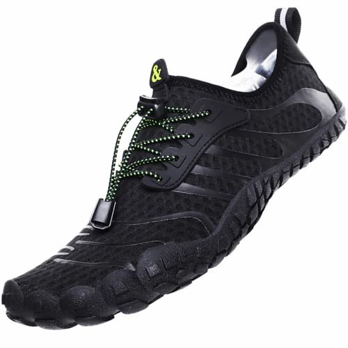 Wasserschuhe Badeschuhe Damen Herren Strandschuhe Schnell Trocknend Drainagelöcher Strand Schwimmschuhe Meeresschuh Surfschuhe Poolschuhe Unisex Barfußschuhe für Kajakfahren Fitnessstudio 36-46EU