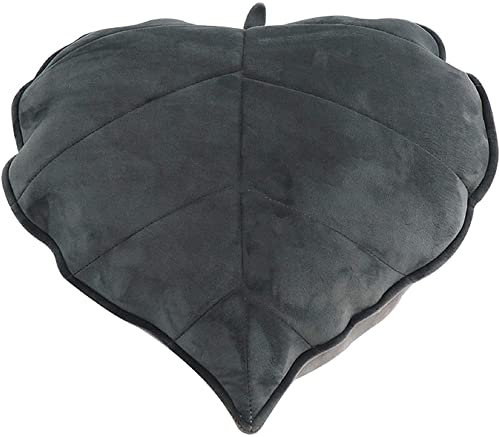 LANFIRE Leaf Pillow - Floor & Bed Sofa Chair Car Seat Cushion (50cm, Grey)
