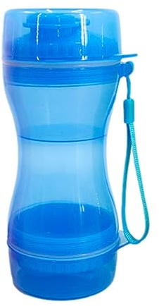 Vaso de agua para perros | Dispensador de agua para cachorros a prueba de fugas con dispensador de comida para beber | Botella de agua para perros y dispensador de cachorros portátil a prueba