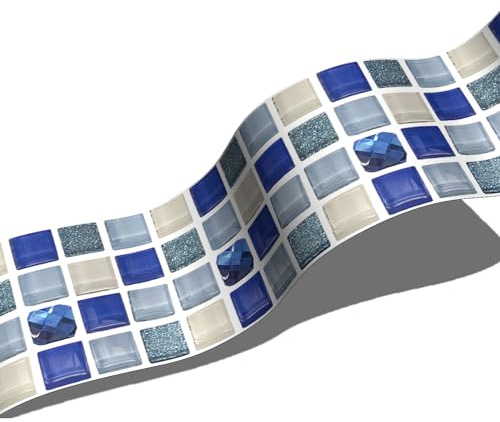 Guest Ruyunlai BordüRe Selbstklebend TapetenbordüRe PVC Sockelleiste Dekorative BordüRe Selbstklebende Home BordüRe KüChe TapetenbordüRe Selbstklebend FüR Badezimmer Wohnzimmer 10cm X 200cm