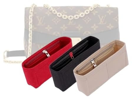 LinerLink Taschen-Organizer für LV Marceau Tasche (24,5 x 15 x 6,5 cm (L x H x T), handgefertigter Tascheneinsatz, 2 mm Filztascheneinsatz, Damenhandtaschenformer (Rosa, Stil B: seitlicher