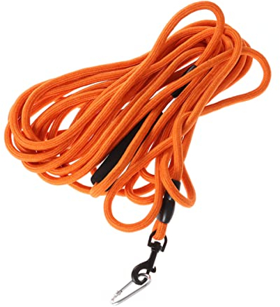INOOMP Hundeleinen Aus Nylon 10 M Lange Haustierleinen Für Hunde Bequemer Griff Robustes Orangefarbenes Zugseil Zur Kontrolle