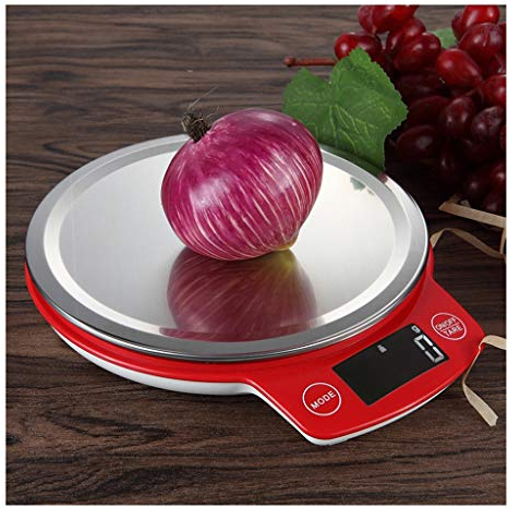 Bilancia da cucina 3kg/0,1g Bilancia digitale ricaricabile Bilancia per alimenti Bilancia da cucina elettronica in acciaio inossidabile, display LCD retroilluminato 10,8 (dimensioni : 5kg/1g) (5kg/1g