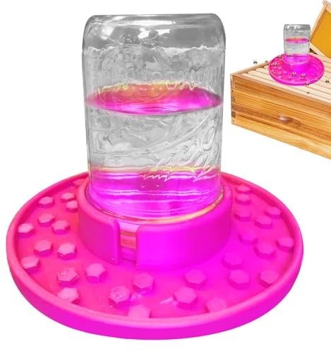 Pote De Alimentación De Néctar – Pote De Alimentación Para Abejas, Contenedor De De Néctar | Dispensador De Néctar De Abeja De Vidrio De Alimentación De Tarro De Abeja, Dispensador De Néctar De
