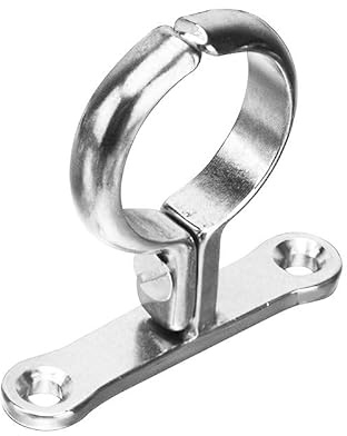 ODSUPPLIES - 22mm Cast Brass Chrome Plated Screw - On Pipe Bracket