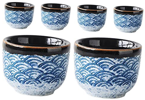 Ciieeo 6 Pièces Lot De Tasses à Thé Japonaise Service à Thé Pratique Compactes Pour Usage Domestique Et