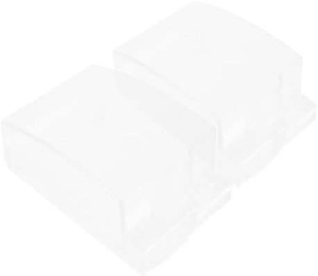 TOBBOMEY 2pcs Socket Cover for Type Outlets Electrical Outlet Box Adhesive Outdoor Socket Splash Guard for Washing Machine Kitchen Bathroom