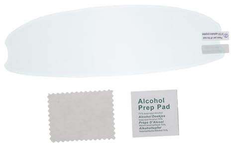 GLEAVI Pellicola Antiappannamento Per Casco Moto Pellicola Trasparente Adesivo Per Visiera Accessorio Protezione Casco