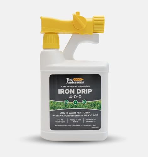 The Andersons Iron Drip 4-0-0 Liquid Lawn Fertilizer with Micronutrients and Fulvic Acid (32 fl oz)