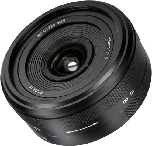 7artisans 18mm f5.6 Vollformat Weitwinkel Objektiv Z Mount, Manueller Fokus Ultra Weitwinkel Pancake Objektiv Kompatibel mit Nikon Z-Mount-Kameras Z6 Z7 Z5 Z6 II Z7 II