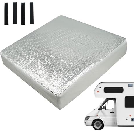 Isolateur d'Aération Imperméable et Réfléchissant pour Fenêtre de Toit - Accessoire de Ventilation Amovible pour Camping-Car, Caravane et Remorque