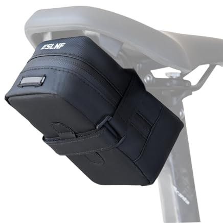 Rarapop Bike Saddle Bag, Bicycle Small Seat Bag, Waterproof Seat Pouch, Lightweight and Portable Under Seat Bag for Mountain/Road Bike (Style A)