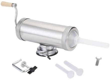 DLZFUDTY Insaccatrice per Salsiccia Elettrica,Insaccatrice Macchina for riempire la Carne in Acciaio Inossidabile con Macchina for salumi Manuale da 5 libbre