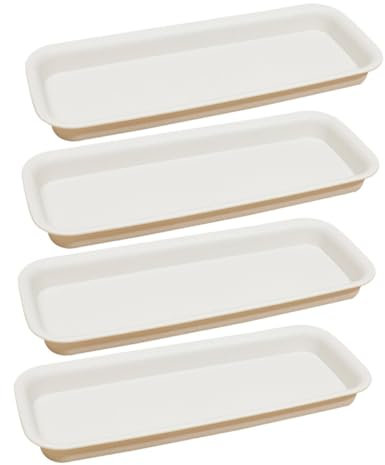 Mikikit 4 Pezzi Sottovaso per Piante in Vassoio Base Antigoccia per Bonsai Vaso da Fiori Utilizzabile Internamente Ed Esternamente Mantiene Pulito Il Pavimento