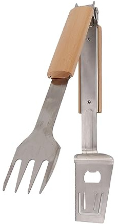 Pinze da griglia durevoli in acciaio inossidabile strumento barbecue multifunzionale per il campeggio
