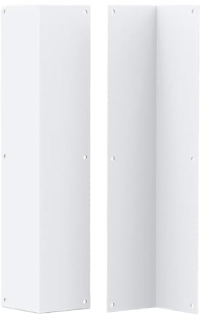 Perfil de ángulo de 2 piezas – Perfil de protección de aluminio, 15,8 pulgadas para y bordes | Ángulo 90°, Protección de esquina para revestimiento de fachada, Protege el revestimiento exterior