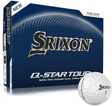 Srixon Q-STAR TOUR Golf Ball with Ultra-Thin High-End Urethane Cover | Spin Skin+ New Generation | Soft Feel | FastLayer Core Technology |12 Pieces