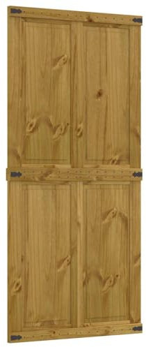 vidaXL Puerta Corrediza CORONA 100 x 210 cm Madera de Pino Maciza