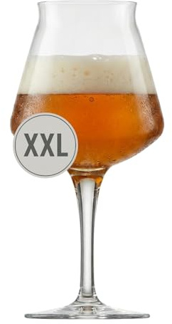 Rastal XXL Craft Beer Riesen-Bierglas Teku – 3,2 Liter – Partyglas für Vereine, Meisterschaften und als Trophäe – Mundgeblasenes Bierglas in Übergröße – Höhe: 37,7 cm