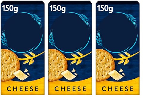 Melts Cheese Crackers, Savoury Biscuits, 150g,Pack Of 3
