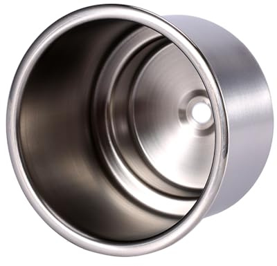 Getränkehalter aus Edelstahl mit Ablaufflaschenhalter für Auto, LKW, Marine, Boot, Camper, 2 Stück