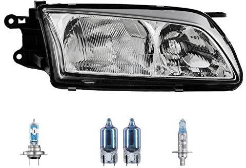 EISENFELS Bundle Set 70805752 Scheinwerfer rechts + Leuchtmittel H7 NIGHT BREAKER + W5W Cool Blue Intense + H1 Cool Blue Intense kompatibel mit 626 V Hatchback GF