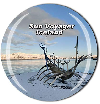 The Sun Voyager Kühlschrankmagnet Reykjavik Island Reise Souvenir Geschenk Heim Küche Dekoration Magnet Sticker Kristall Kühlschrank Magnet Kollektion