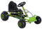 HOMCOM Kinder Go Kart Tretauto Tretfahrzeug Kinderfahrzeug mit Verstellbarem Sitz Pedalfahrzeug mit Handbremse ab 3 Jahren Grün 95 x 66,5 x 57cm