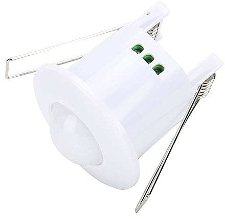Vetrineinrete® Sensore di movimento per fari lampade con rilevatore di movimenti ad incasso rileva presenza 360°