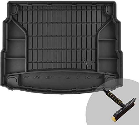 FROGUM ProLine 3D Gummimatte Exklusive Auto Kofferraummatte Kofferraumwanne für Hyundai i30 III ab 2017 | Bequemer Organiser | Die höchsten Kanten