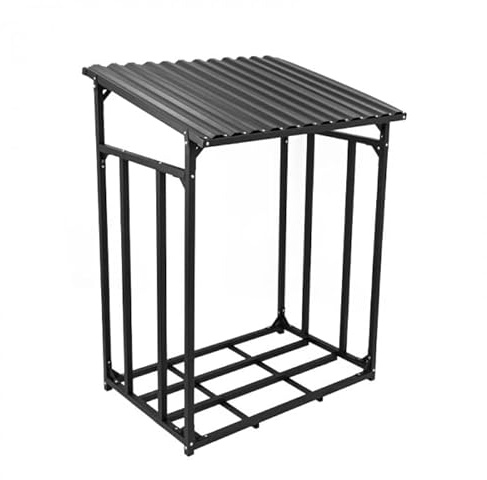 Grindi - Kaminholzregal Kaminholzständer Brennholzregal Holzaufbewahrung - Rakau I, 110x70x145 - Holzkorb für Kaminholz & Holzlager, Holzunterstand für innen und außen