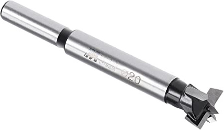Kozelo Forstner Spiralbohrer 20mm Bohreröffner Runde Schaft Schwarz | Tungsten robustmetall, für Holz Möbel Scharnier Holzbearbeitung Verwendung