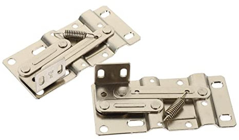 SOESFOUFU 45 Degree Tip Out Tray Hinges 2pcs Small Cabinet Hidden Pivot Scissor Hinges for Furniture Doors and Sink Base Cabinets