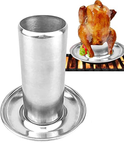 Hähnchenbräter Hähnchenhalter Aus Edelstahl Bierdose Für Hähnchengrill Hähnchengriller Mit Aromabehälter Antihaft Vertikal Hähnchenbräter Für Backofen Oder Grill Geflügelbräter Mit Abtropfschale