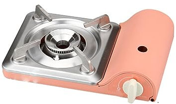 NEDOES Mini cuisinière à Cassette extérieure, cuisinière à gaz Portable, cuisinière à gaz Domestique, Petite cuisinière à gaz Hot Pot, cuisinière à Pique-Nique (Pink)