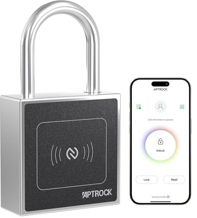 Lucchetto intelligente senza batteria, serratura elettronica senza chiave, NFC Smart Lock per esterni, cancello, recinzione, bicicletta, acciaio solido SS304, impermeabile