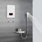 Mini scaldabagno elettico, piccolo scaldabagno istantaneo, regolabile, piccolo, elettrico, istantaneo, per cucina, bagni, ristoranti, hotel, LED, 6500 W, 220 V, bianco